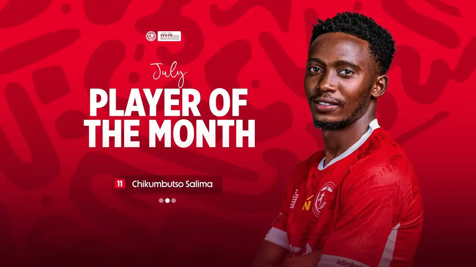 Salima crowned July men’s HTD Player of the Month